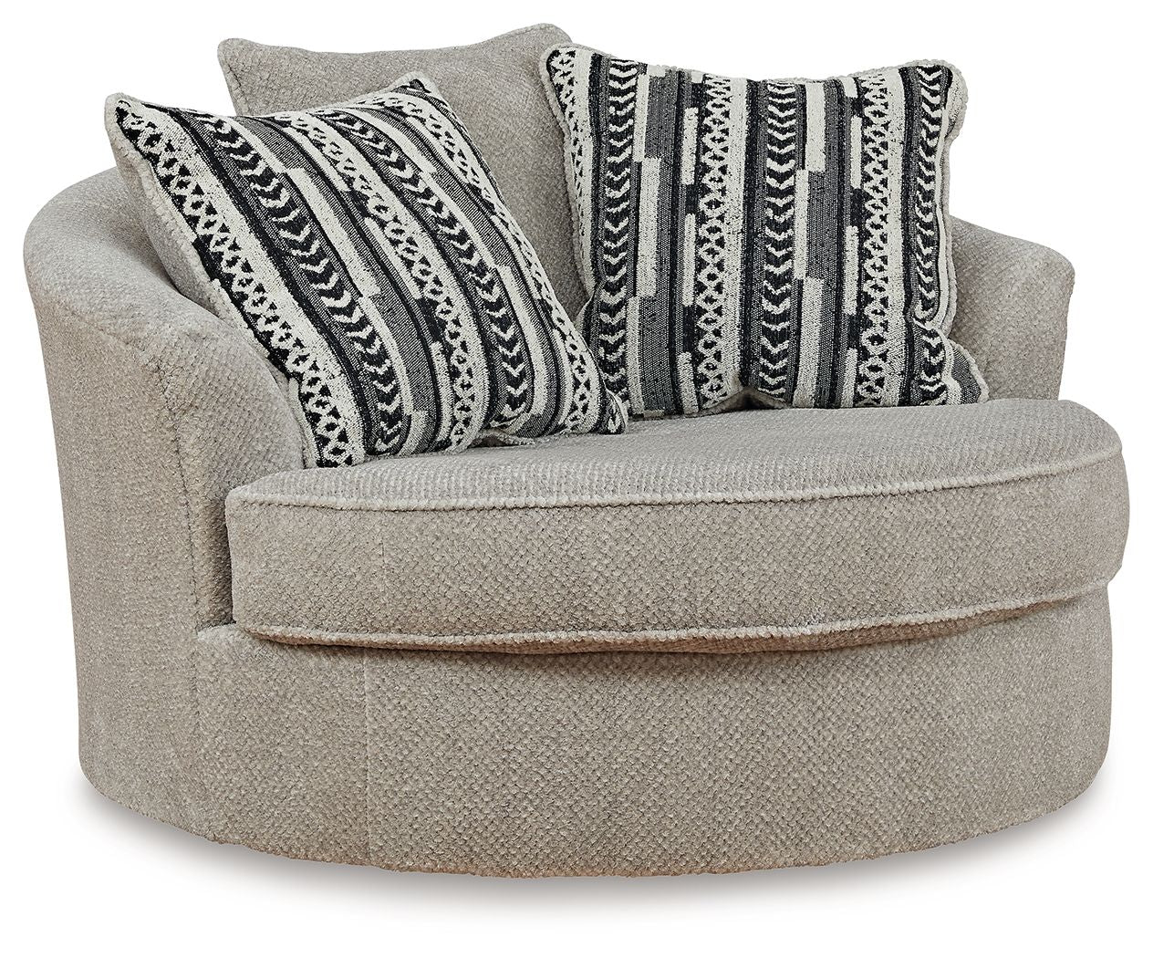 Poltrona girevole grande Calnita Sisal