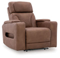 Poltrona reclinabile elettrica Point Clear Caramel con poggiatesta regolabile