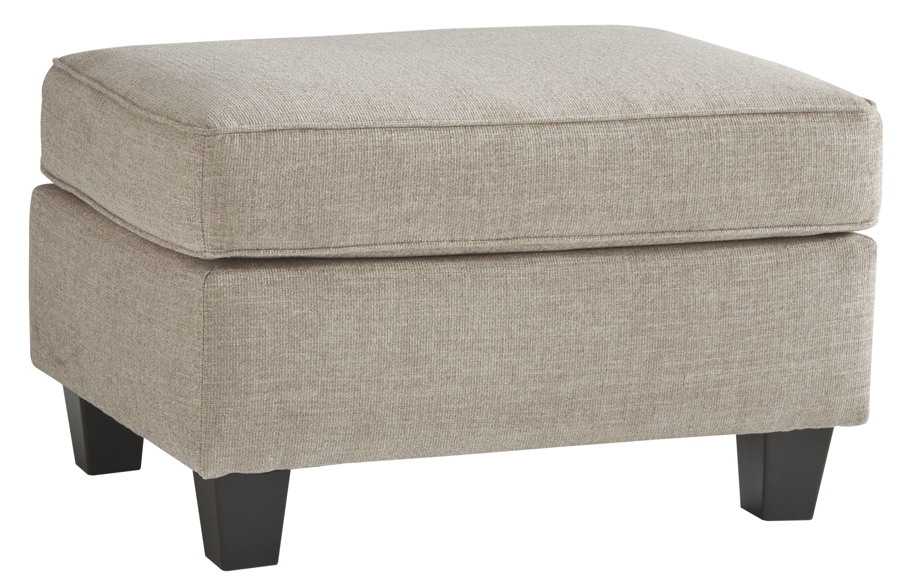 Pouf in legno naturale Abney