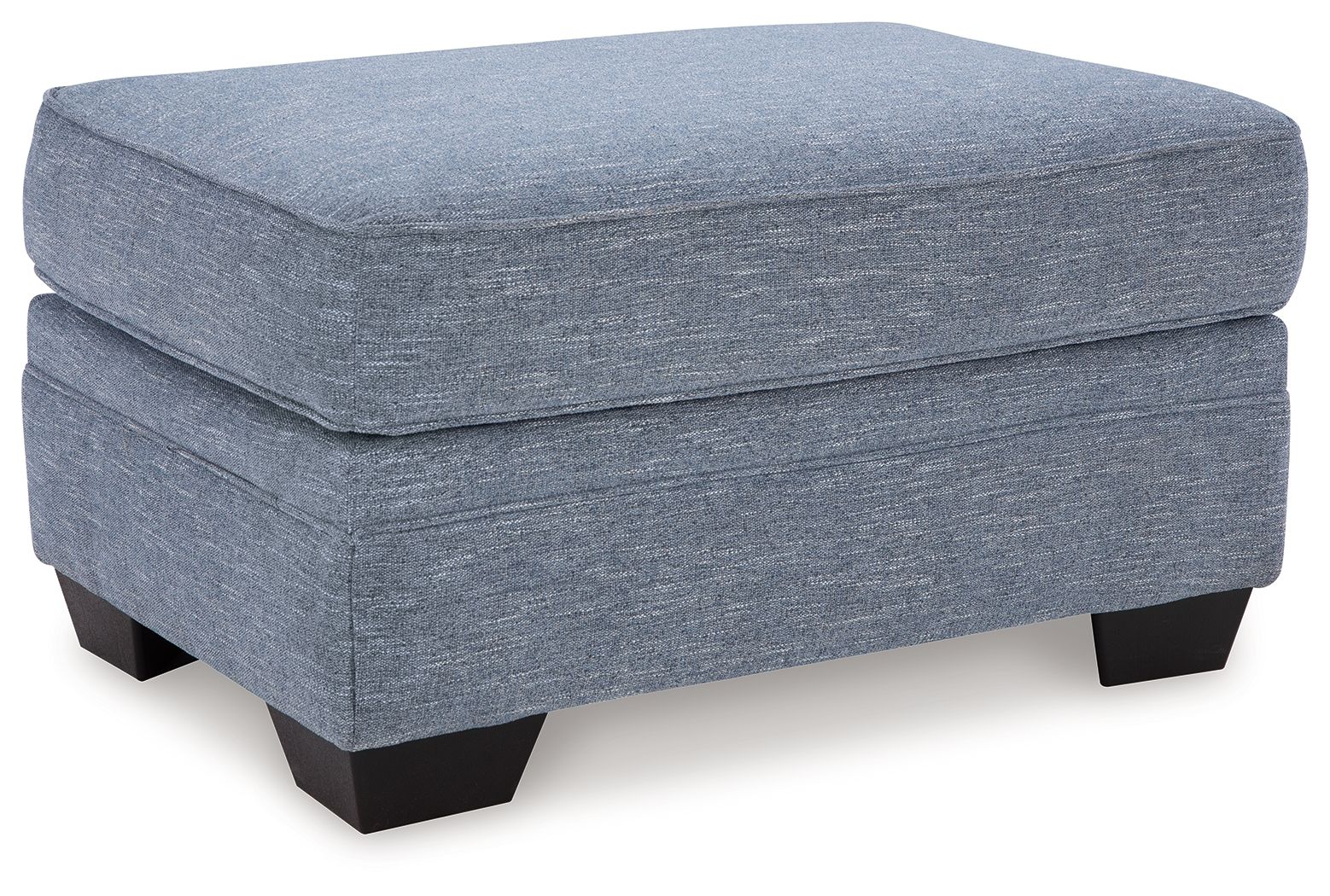 Poggiapiedi in denim Carissa Manor