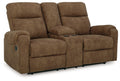 Divanetto Reclinabile Doppio Edenwold Brindle Con Consolle