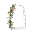 Arco da giardino in ferro per piante rampicanti, 140x38x240 cm