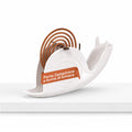 Porta Zampirone a forma di Lumaca – Supporto per Spirali Antizanzare in ABS Ignifugo – Con Base Raccogli Cenere – Design Universale Riutilizzabile – Dimensioni 18x3,2x7,5cm