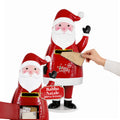 Dear Santa, statua Babbo Natale porta lettere in metallo, sportello ad apertura manuale, altezza 54,5 cm, dimensioni 28x19x54,5 cm