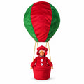 Mongolfiera natalizia con Mamma Natale o Orsetto, LED 92 cm