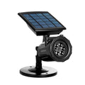 Proiettore LED solare con 2 slide natalizie intercambiabili, effetti luminosi, sistema di rotazione, idrorepellente, con picchetto di fissaggio