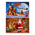 Puzzle di Natale da 300 pezzi, 2 soggetti assortiti spediti in modo casuale, scena natalizia con decorazioni festive, in carta, dimensioni 52,5x36,7 cm