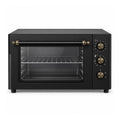 Forno elettrico da banco 70 litri con termostato regolabile, timer con allarme, luce interna, maniglia in acciaio e finitura nera opaca