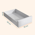 Cassetto universale estraibile 25x43 cm in acciaio - Portata 10kg