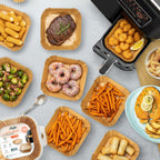 Set 100 pz carta forno per friggitrice ad aria – Impermeabile e resistente al calore