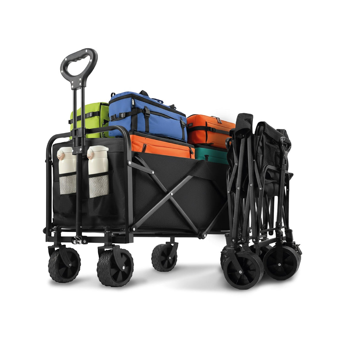 Carrello Pieghevole da Esterno Taglia L 90Kg / Taglia XL 120Kg con Ruote
