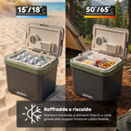Borsa Frigo Elettrica 24L Caldo/Freddo – Raffredda fino a 18°C sotto la temperatura ambiente e scalda fino a 65°C (40/50W)