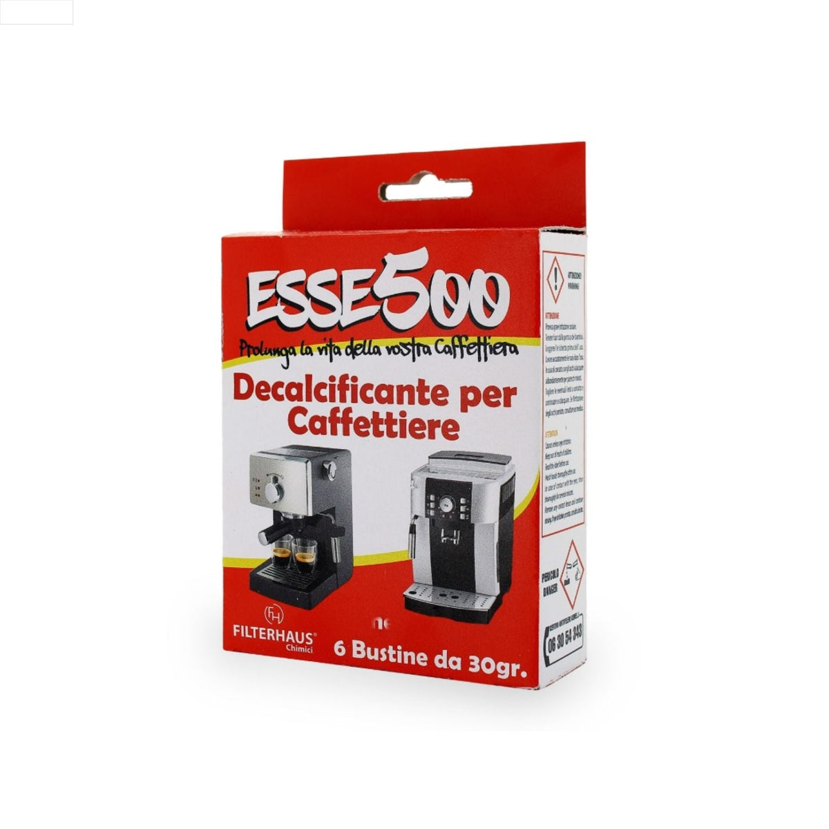 Disincrostante e Decalcificante per Macchine da Caffè – 250ml, 500ml o 6 Bustine