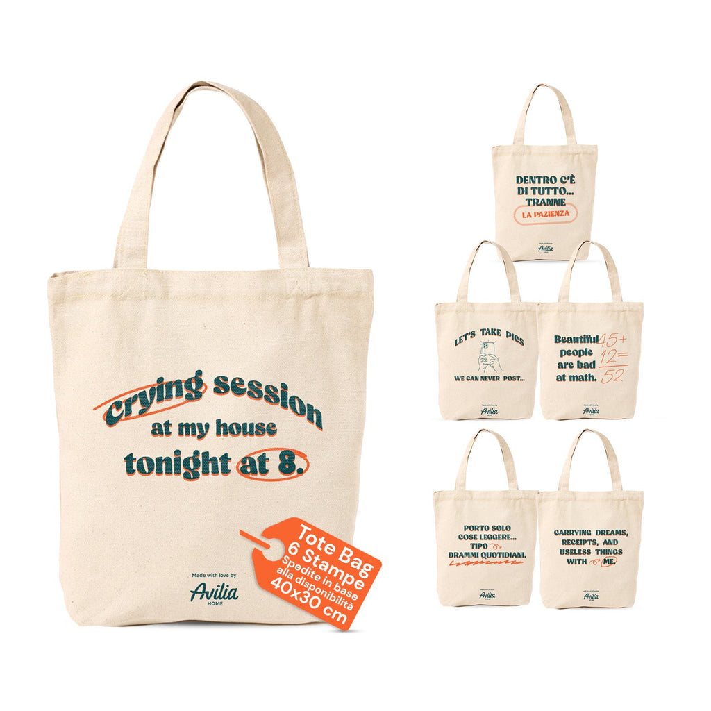 Borsa shopper riutilizzabile 35x40 cm in cotone e poliestere
