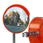 Specchio Parabolico di Sicurezza Ø60 cm con Staffe di Fissaggio