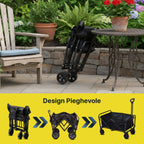 Carrello Pieghevole da Esterno Taglia L 90Kg / Taglia XL 120Kg con Ruote