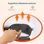 Specchio Parabolico di Sicurezza Ø60 cm con Staffe di Fissaggio