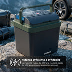 Borsa Frigo Elettrica 24L Caldo/Freddo – Raffredda fino a 18°C sotto la temperatura ambiente e scalda fino a 65°C (40/50W)