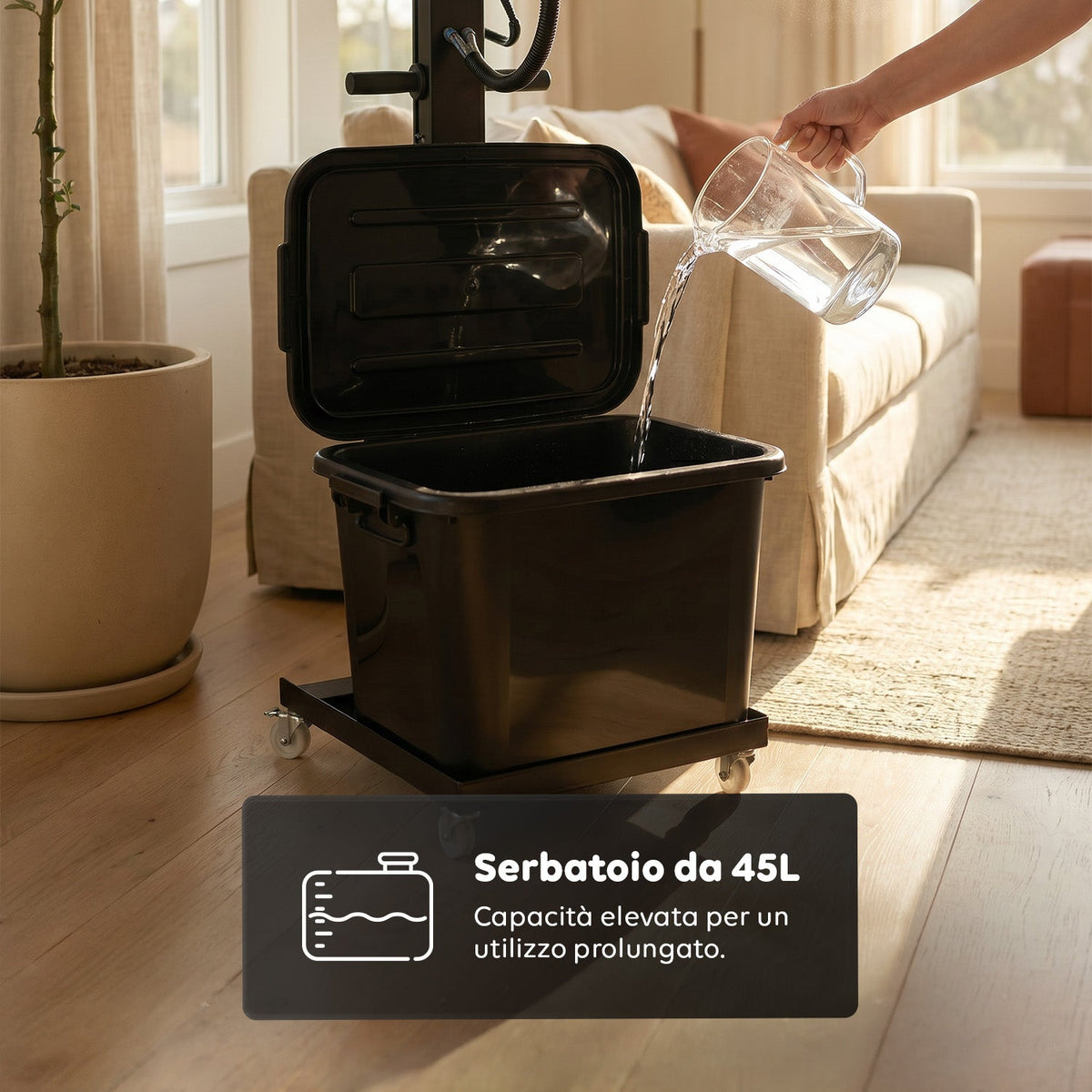 Ventilatore Nebulizzatore Industriale 230W con Pale in Alluminio 65 cm - 3 Velocità di Oscillazione