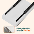 Cassetto universale estraibile 25x43 cm in acciaio - Portata 10kg