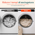 Set di 6 palline di lana per asciugatrice riutilizzabili - Diametro 7 cm