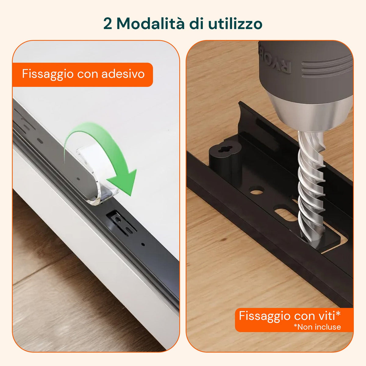 Cassetto universale estraibile 25x43 cm in acciaio - Portata 10kg