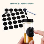 Portaspezie Girevole a 360° per Cucina con 16 Barattoli Inclusi
