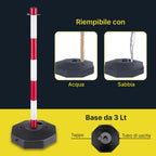 Paletti Segnaletici con Catena 2 Metri Set 4 Colonnine Ben Visibili