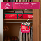 Organizer Multiuso per Addobbi Natalizi in Tessuto Oxford con Manici e Tasche