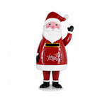 Dear Santa, statua Babbo Natale porta lettere in metallo, sportello ad apertura manuale, altezza 54,5 cm, dimensioni 28x19x54,5 cm
