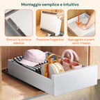 Cassetto universale estraibile 25x43 cm in acciaio - Portata 10kg