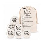 Set di 6 palline di lana per asciugatrice riutilizzabili - Diametro 7 cm