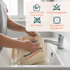 Borsa shopper riutilizzabile 35x40 cm in cotone e poliestere